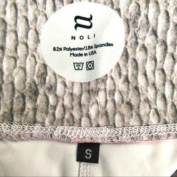 Noli Yoga Leggings Python Print Compression Soft S - Picture 6 of 8